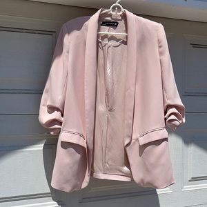 Zara basics blazer in pink size large
